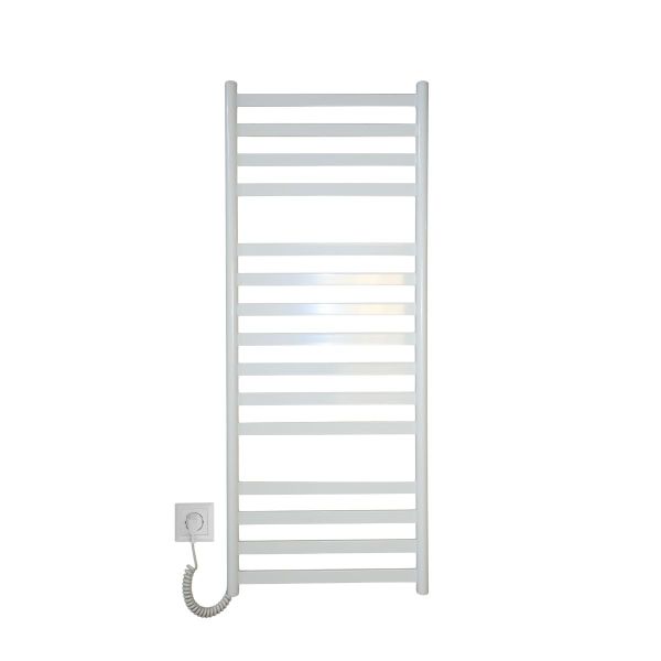 Рушникосушарка електрична Carino MIA з кнопкою Білий глянець 1190*490