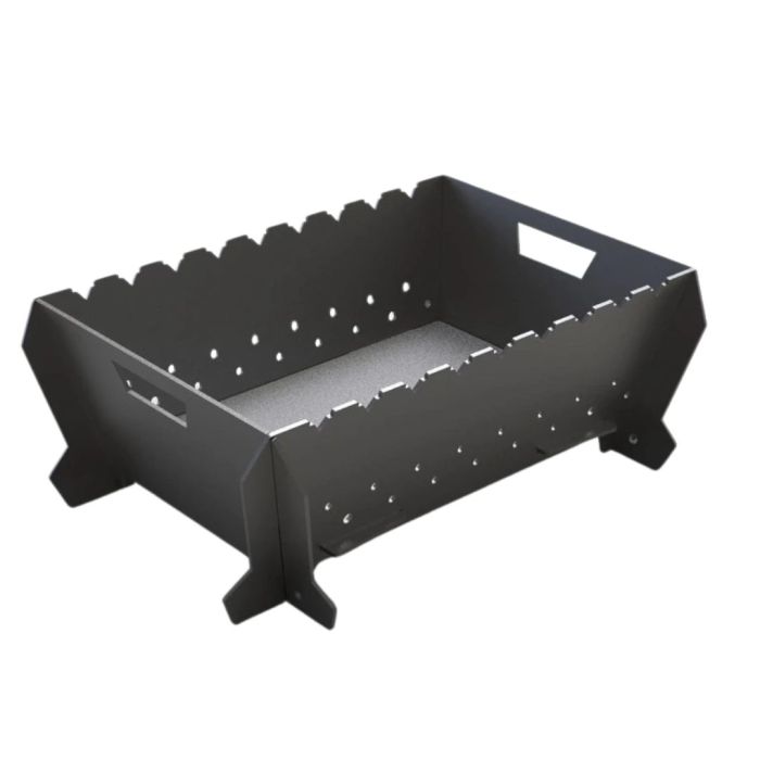 Мангал-гриль Carino Flat Pack розбірний з грилем 550х400х200 мм, метал 3 мм без покриття