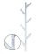 Рушникосушарка електрична Carino ALBERO з контроллером Білий матовий 1000*270