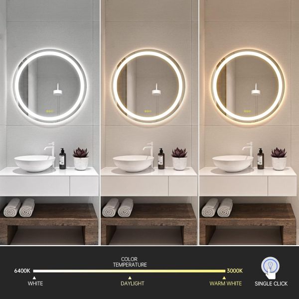 Дзеркало кругле з переднім Led підсвічуванням d 40 см (13812232)