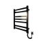 Рушникосушарка електрична Carino RICARDO з контроллером Чорний глянець 590*490